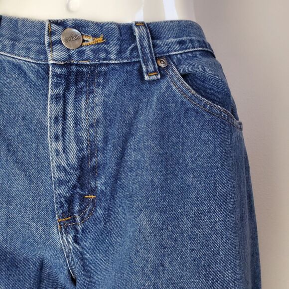 Vintage 90s Chic Blue High-Waisted Jeans - Picture 7 of 8